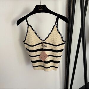 MIU MIU knitted halter top